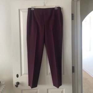 Talbots Maroon Slacks NWT Size 12